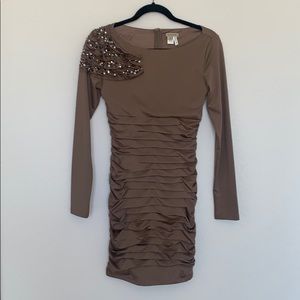 Taupe Bodycon Dress
